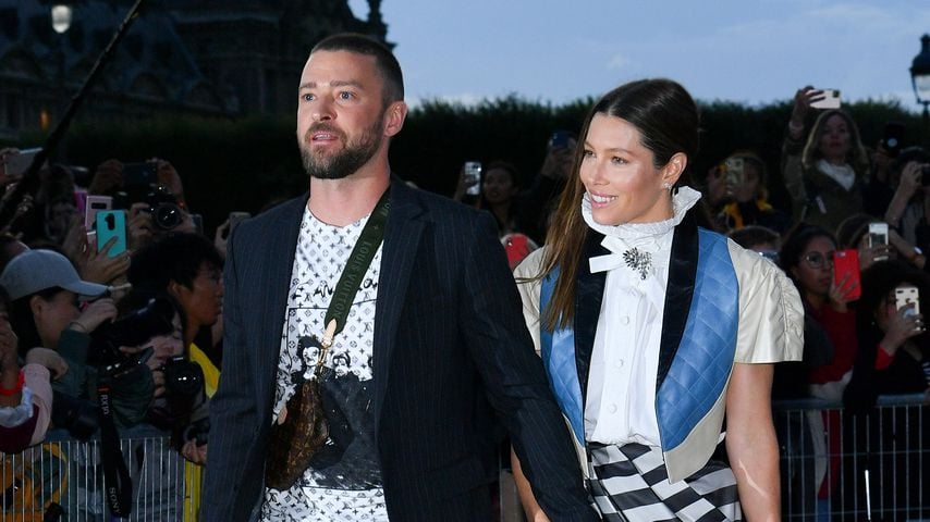 Sänger Justin Timberlake und Ehefrau Jessica Biel 2019