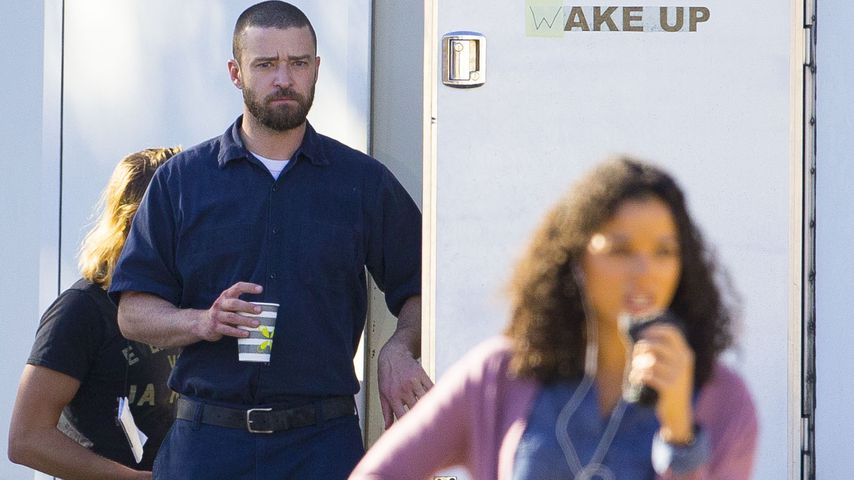 Justin Timberlake und Alisha Wainwright am Set, November 2019