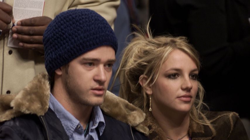 Justin Timberlake und Britney Spears 2002 in Philadelphia