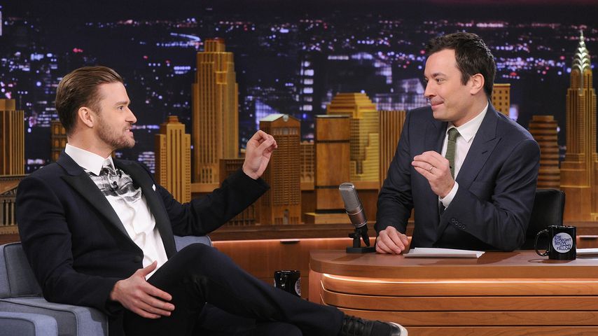 Justin Timberlake und Jimmy Fallon in der "Tonight Show" 2014