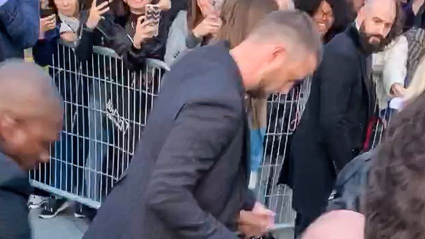 Justin Timberlake und Prakster Vitalii Seduik bei der Pariser Fashion Week 2019