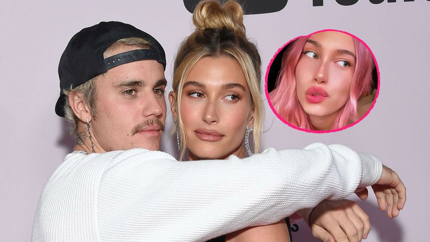 Nur Filter? Justin teilt Foto von Hailey mit bunten Haaren