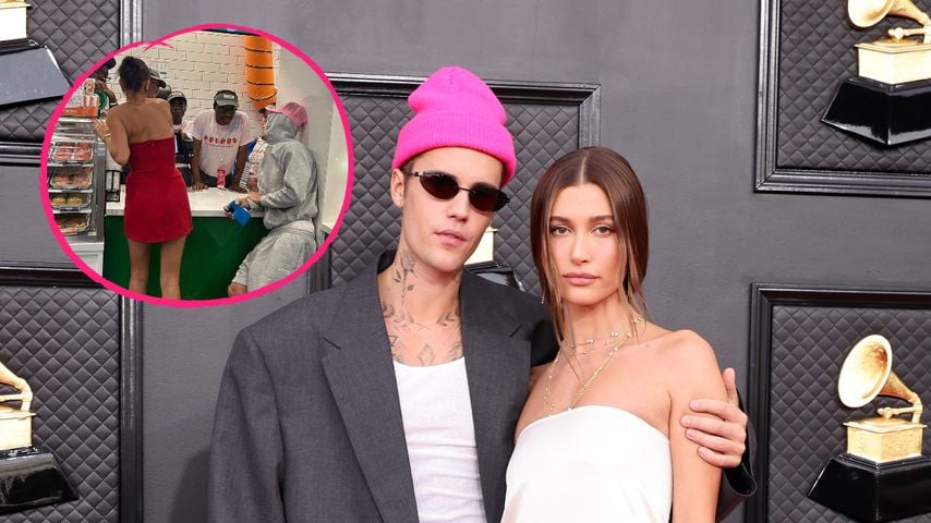 Merkwürdiger Look: Justin unterstützt schicke Hailey Bieber