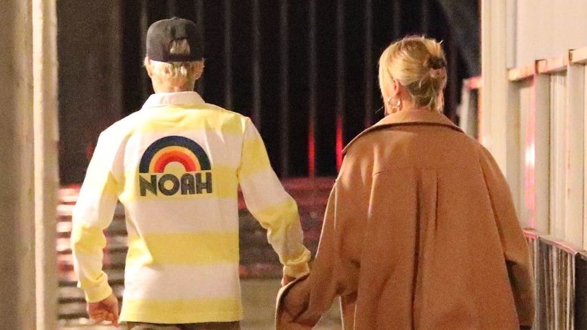 Justin und Hailey Bieber in LA im Januar 2020