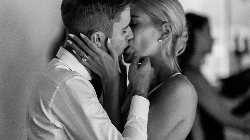 Justin und Hailey Bieber auf ihrer Hochzeit