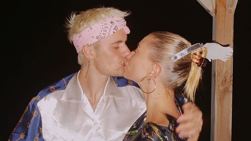 Justin Bieber und Hailey läuten 2020 mit einem Schmatzer ein