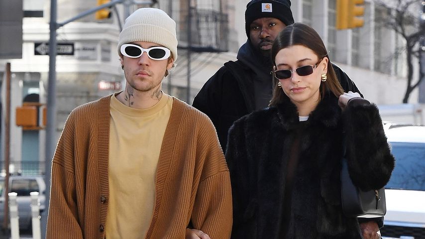 Justin Bieber und Hailey Bieber in Manhattan, 2023