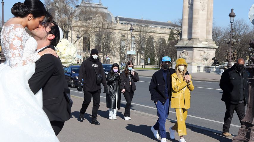 Justin und Hailey Bieber, Paris 2021