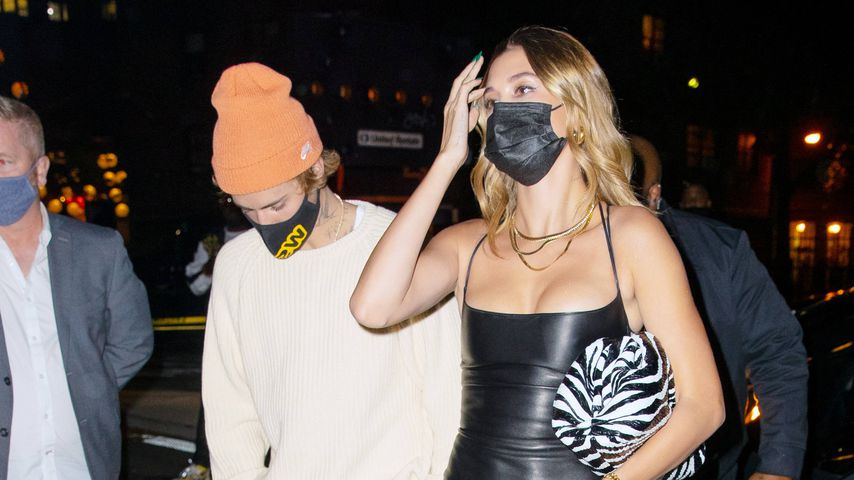 Justin und Hailey Bieber in New York City