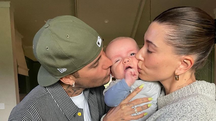 Babyfieber? Justin und Hailey Bieber busseln seinen "Neffen"