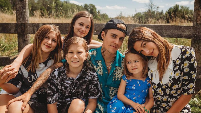 Patchwork-Glück: Justin Bieber postet niedliche Familienpics
