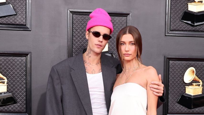 Justin und Hailey Bieber bei den Grammy Awards 2022