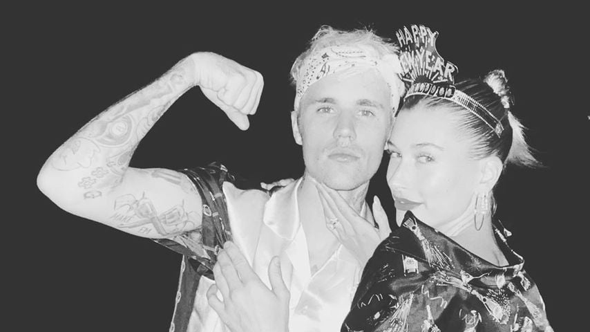 Justin und Hailey Bieber am Silvesterabend 2019