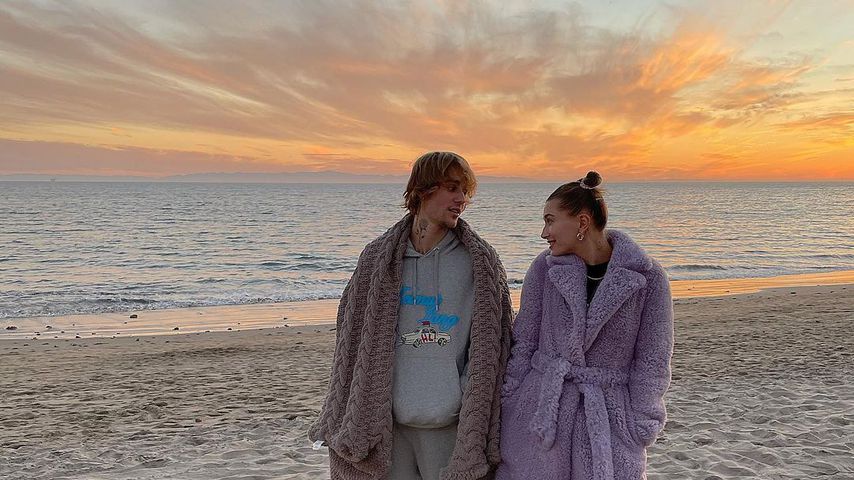 Justin und Hailey Bieber an Weihnachten 2020