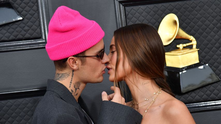 Justin und Hailey Bieber im April 2022 in Las Vegas