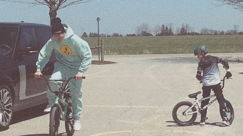 Justin und Jaxon Bieber
