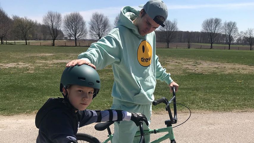 Justin und Jaxon Bieber