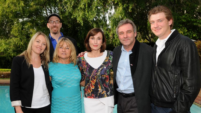 Leonardo DiCaprios deutsche Familie: Irmelin (3. v.l.), Ulrich und Niklas Indenbirken