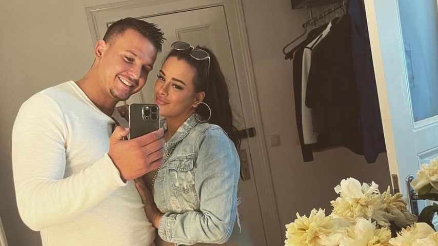 Justine Dippl mit ihrem neuen Freund Arben