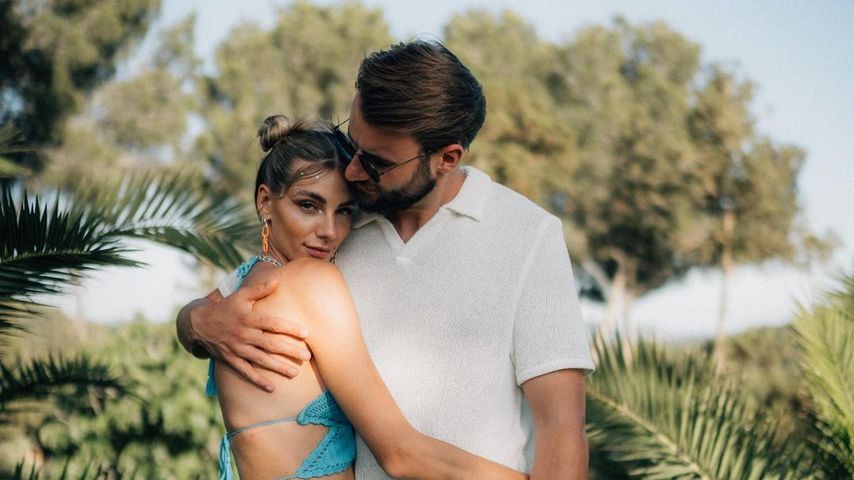 Justine Schlütter mit ihrem Partner Benedikt, Juni 2022