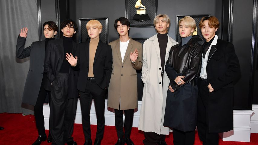 Die K-Pop-Band BTS im Januar 2020
