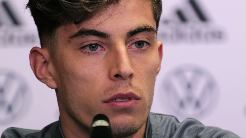 Kai Havertz bei einer Pressekonferenz