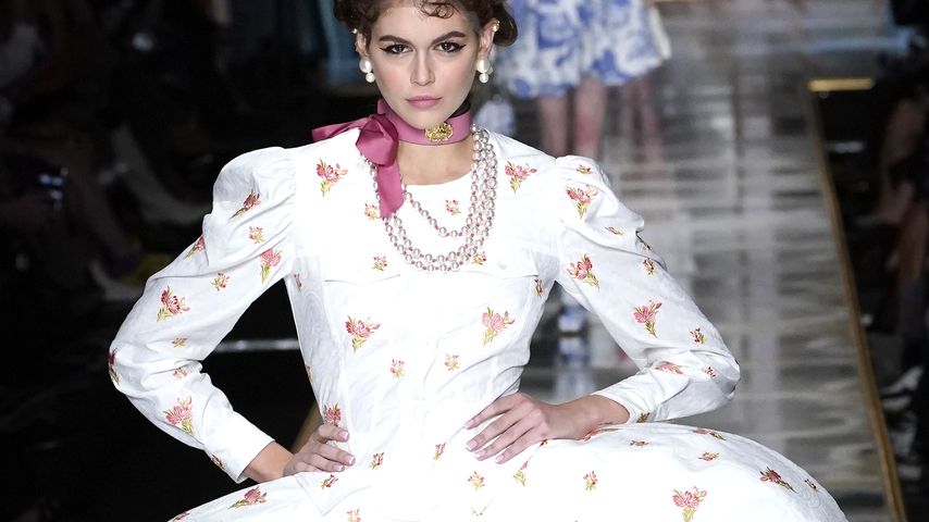 Kaia Gerber auf der Fashion Week in Mailand, 2020