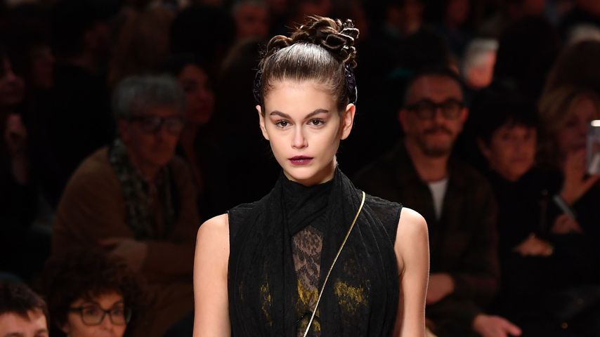 Kaia Gerber auf der Fashion Week in Mailand, 2020