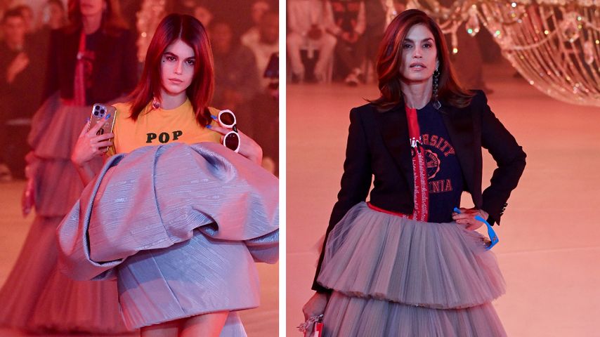 Kaia Gerber und Mom Cindy Crawford rocken Paris Fashion Week