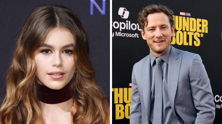 Collage: Kaia Gerber und Lewis Pullman