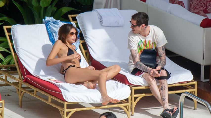 Kaia Gerber und Pete Davidson, 2019