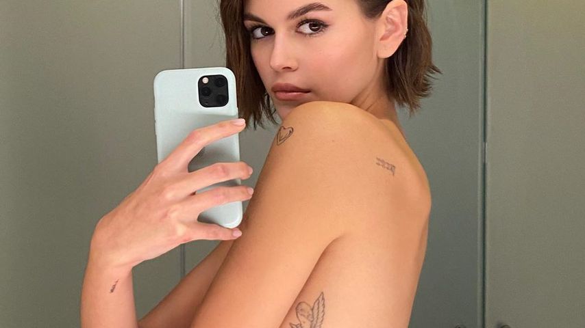 Oben ohne: Model Kaia Gerber zeigt ein brandneues Tattoo!