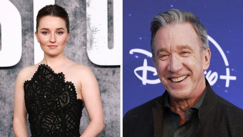 Süß: Kaitlyn Dever überrascht Serien-Papa Tim Allen am Set