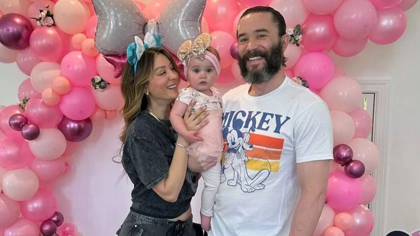 Kaley Cuoco, Tom Pelphrey und Matilda im April 2024