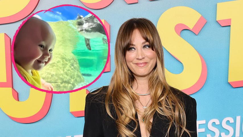 Süßes Foto: Kaley Cuocos Baby strahlt neben einem Pinguin