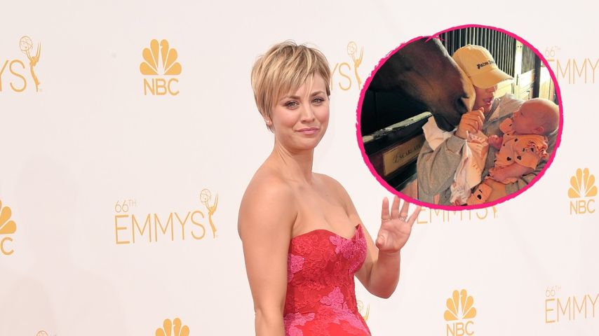 Tierisch süß: Kaley Cuoco zeigt ihrer Tochter ihre Pferde!