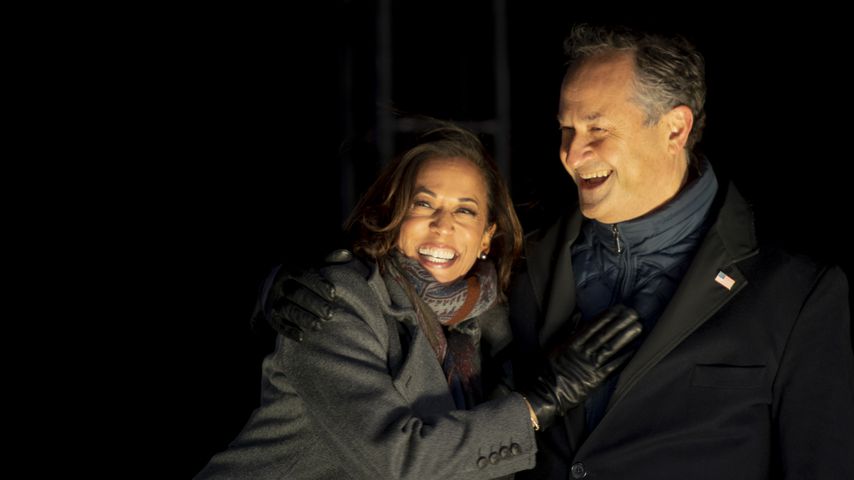 Kamala Harris mit ihrem Mann Douglas Emhoff