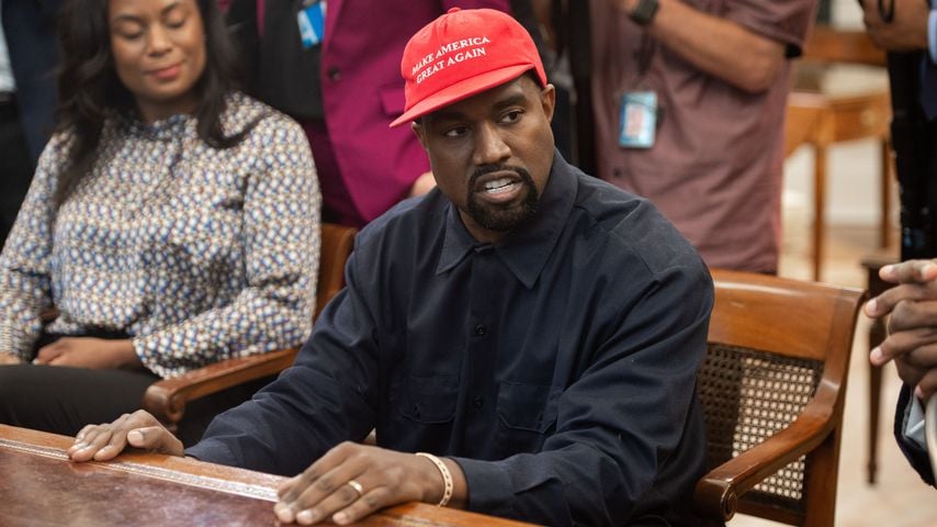Kanye West während seines Treffens mit Donald Trump im Weißen Haus im Jahr 2018