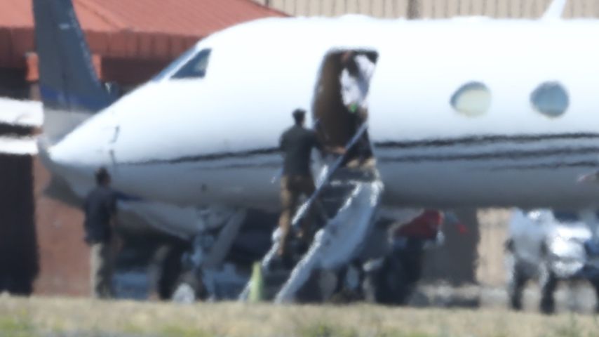 Kanye West im Privatjet, August 2020