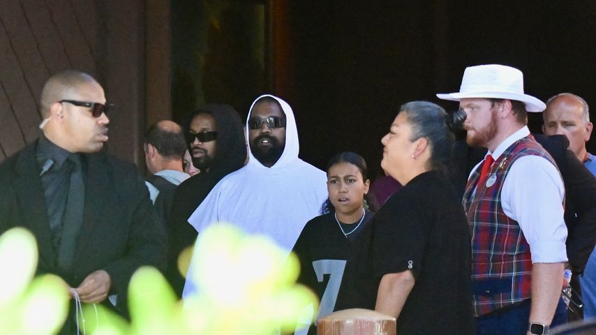 Kanye West mit seinen Kindern im Juli 2024