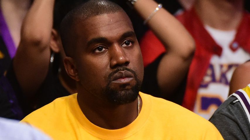 Kanye West bei einem Basketballspiel in Los Angeles 2016