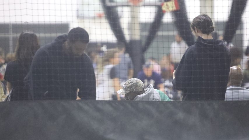 Kanye West beim Basketspallspiel seiner Tochter, Oktober 2022