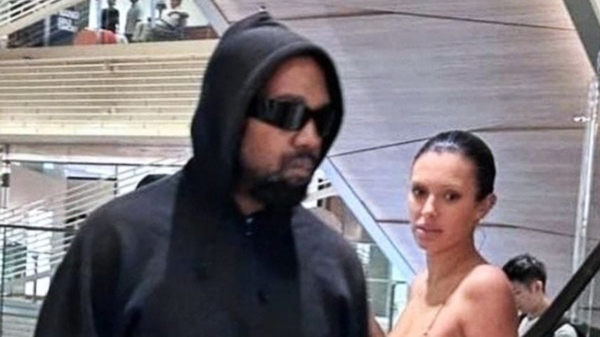 Collage: Kanye West und Bianca Censori in Tokio