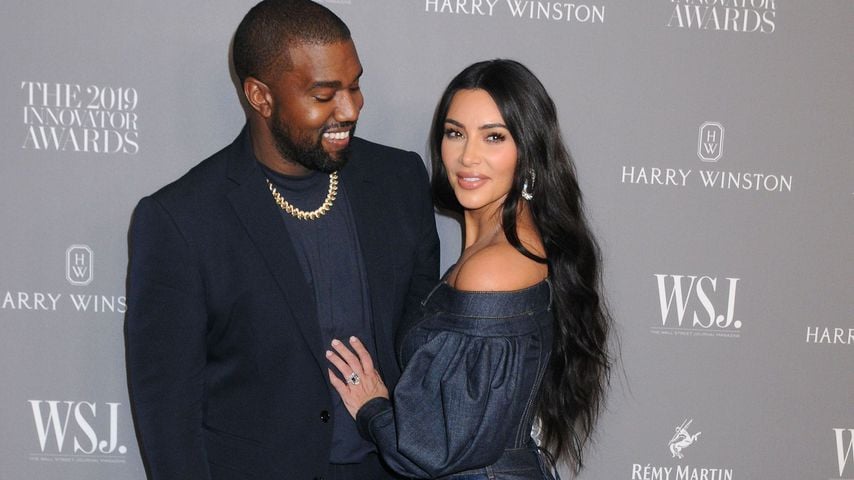Kanye West und Kim Kardashian in New York