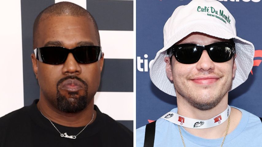 Collage: Kanye West und Pete Davidson