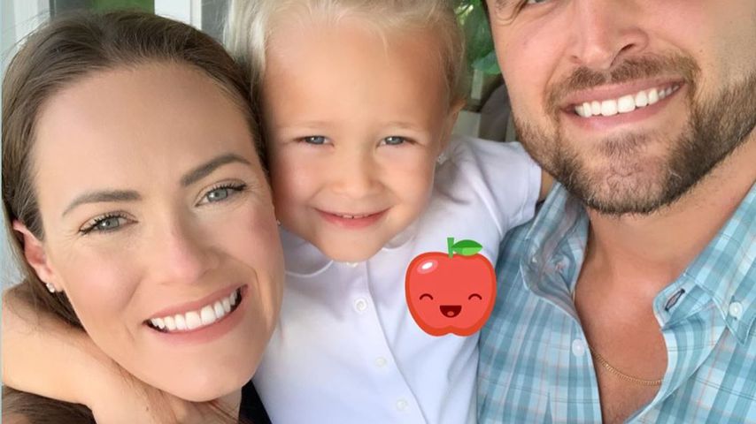 Kara Bosworth mit ihrer Tochter Decker und Ehemann Kyle