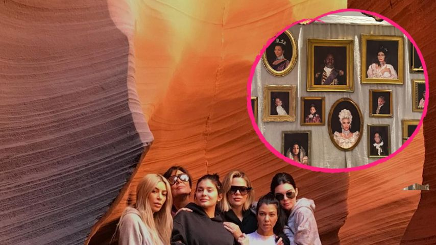 Die Kardashians zeigen sich an Thanksgiving "königlich"