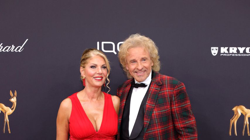 Karina Mroß und Thomas Gottschalk beim Bambi 2019