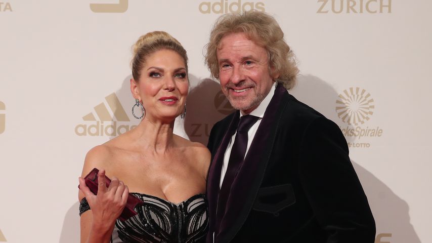 Karina Mroß und Thomas Gottschalk bei der Sportler des Jahres Gala, 2019