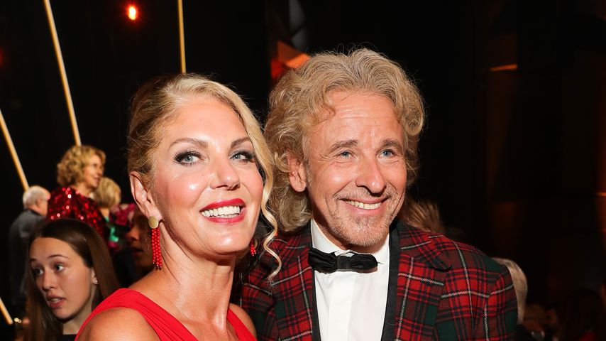 Karina Mroß und Thomas Gottschalk bei der "Bambi"-Verleihung 2019
